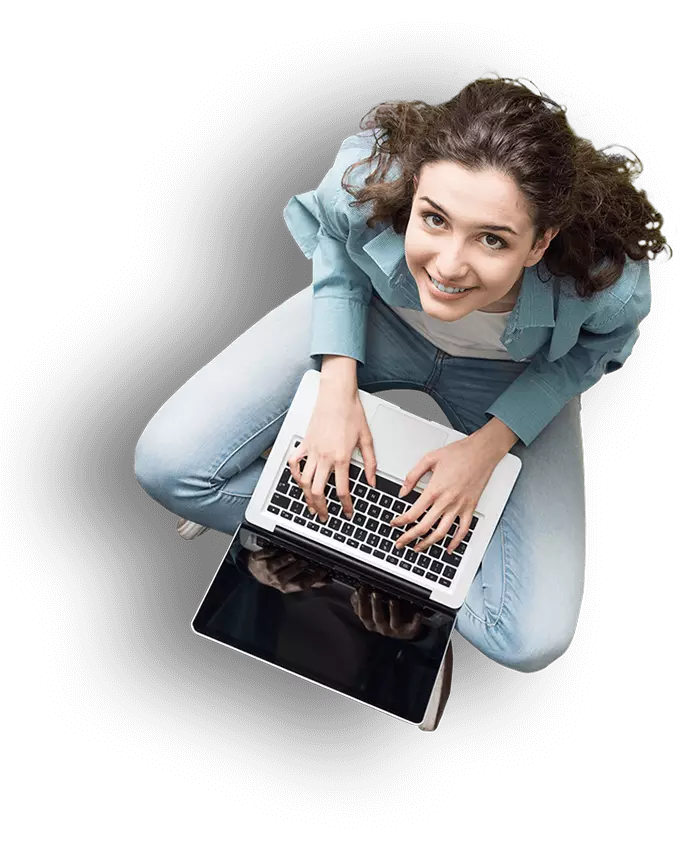 Vanashri with laptop